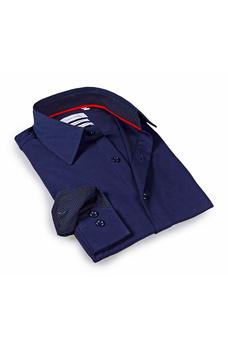 Levinas, Levinas | Solid Trim Tailored Fit Dress Shirt商品图片 2.2折