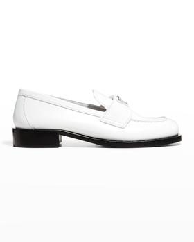 Prada | Calfskin Logo Flat Loafers商品图片,