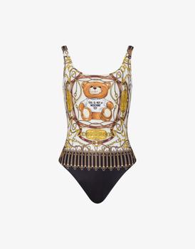 Moschino | Military Teddy Scarf One-piece Swimsuit商品图片,