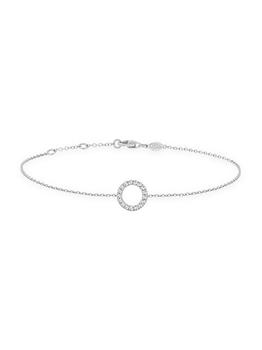 商品DJULA | Magic Touch 18K White Gold & Diamond Circle Chain Bracelet,商家Saks Fifth Avenue,价格¥4456图片