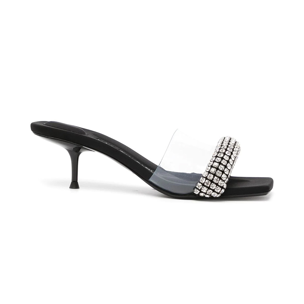 亚历山大王鞋, Alexander Wang | ALEXANDER WANG 女透明色女士露趾高跟拖鞋 30421S001-001商品图片 独家减免邮费