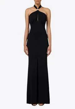 ELISABETTA FRANCHI | Red Carpet Halterneck Gown,商家Thahab,价格¥6398