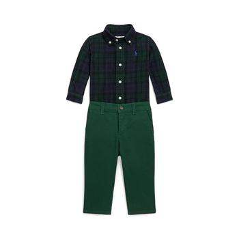 Ralph Lauren | Baby Boys Corduroy Shirt and Stretch Chino Pants, 2 Piece Set商品图片,