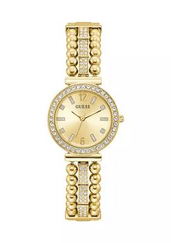 GUESS | Triple Stand Gold Tone Stainless Steel Watch商品图片,