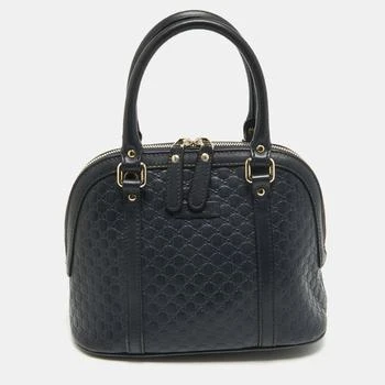 Gucci | Gucci Navy Blue Micro Guccissima Leather Mini Dome Bag 