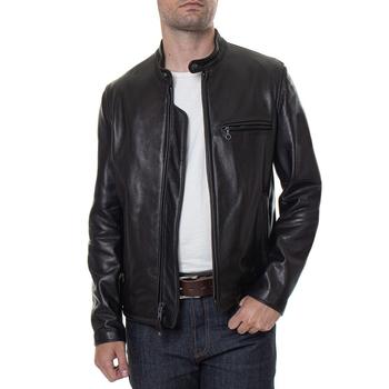 商品Men's Slim-Fit Cafe Racer Leather Jacket图片