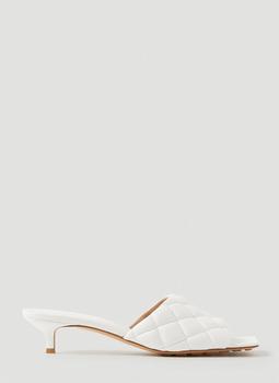 Bottega Veneta | Padded Kitten Heel Mules in White商品图片,