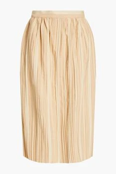 Khaite | Sylvia pleated jacquard midi skirt,商家THE OUTNET US,价格¥1105