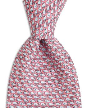 Vineyard Vines价格, Vineyard Vines | Boys' Whale Print Silk Tie商品图片 