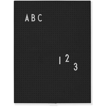 商品Design Letters A4 Message Board - Black图片