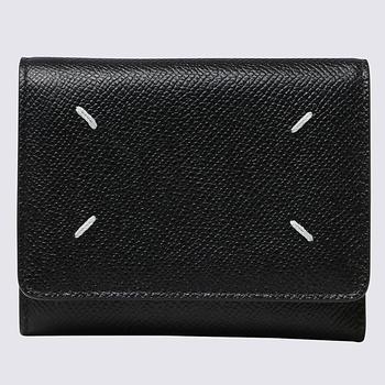 MAISON MARGIELA | BLACK LEATHER WALLET商品图片,7.4折