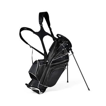 商品Golf Stand Cart Bag Club w/6 Way Divider Carry Organizer Pockets Storage图片