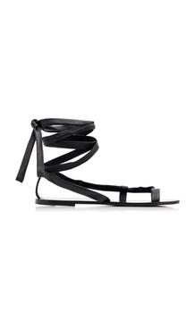 推荐The Row - Women's Nora Leather Sandals - Black - IT 36 - Moda Operandi商品