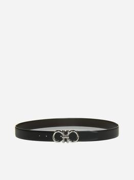 菲拉格慕皮带腰带, Salvatore Ferragamo | Gancini reversible leather belt商品图片 满$250享9.7折, 满折
