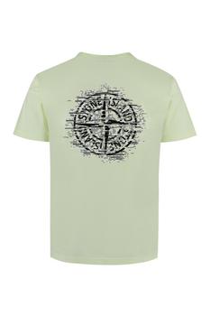 Stone Island | Stone Island Logo-Printed Crewneck T-Shirt商品图片,8.6折起