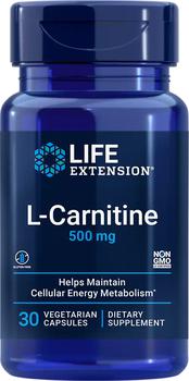 商品Life Extension L-Carnitine - 500 mg (30 Vegetarian Capsules),商家Life Extension,价格¥83图片