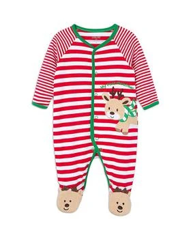 Little Me | Boys' Reindeer Striped Footie - Baby 满$100享8.5折, 满折