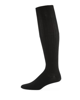商品Neiman Marcus | Over-the-Calf Ribbed Socks,商家Neiman Marcus,价格¥152图片