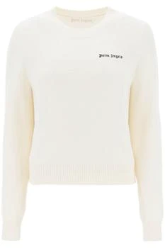 推荐Palm angels cropped sweater with logo embroidery商品