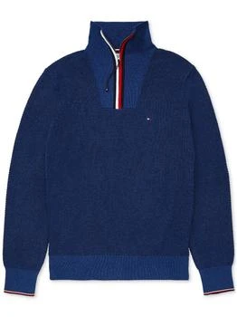 Tommy Hilfiger | Manhattan Mens Cotton Ribbed Trim Pullover Sweater 5折