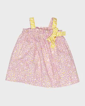 推荐Girl's FF-Strap Floral Cotton Dress, Size 12M-24M商品
