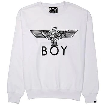 推荐Men's Boy Eagle Scribble Cotton Sweatshirt商品