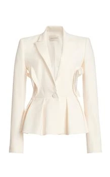 推荐Zuhair Murad - Heart Cutout Cady Blazer Jacket - White - FR 36 - Moda Operandi商品