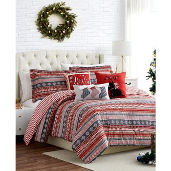商品Cozy Cottage Reversible 6 Piece Comforter Set, King图片