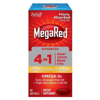 MegaRed | Advanced 4in1 500mg Omega-3 Fish + Krill Oil Supplement Softgel,商家Walgreens,价格¥246
