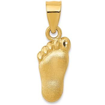 Macy's | Baby Foot Charm Pendant in 14k Yellow Gold商品图片,5折×额外8折, 独家减免邮费, 额外八折