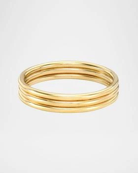 Zoe Lev | 14k Gold Trio Band Ring, Size 6 and 7,商家Neiman Marcus,价格¥4513