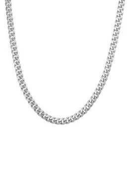 推荐Build Your Own Collection 14K White Gold Classic Miami Cuban Chain Necklace商品