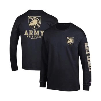 CHAMPION | Men's Black Army Black Knights Team Stack Long Sleeve T-shirt 7.5折