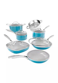 推荐12-Piece Aqua Ti-Ceramic Nonstick Cookware Set商品