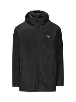 Prada | Prada Reversible Zip-Up Hooded Jacket 9.5折