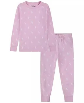 Ralph Lauren | Girls Toddler 2T-4T 2-Piece Long-Sleeve T-Shirt and Pants Pajama Set,商家Macy's,价格¥365