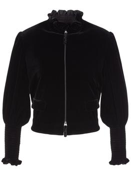 Giorgio Armani | Viscose & Silk Cropped Zip-up Jacket商品图片,2.9折