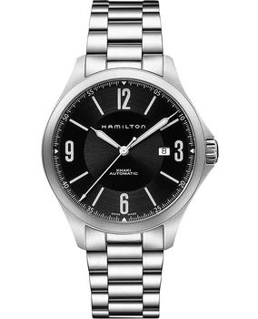 推荐Hamilton Khaki Aviation Auto Black Dial Stainless Steel Men's Watch H76665135商品