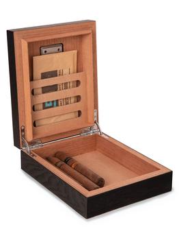 商品Espresso Wood Cigar Humidor Box,商家Saks OFF 5TH,价格¥219图片