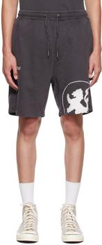 Ksubi | Gray Lion Trak Shorts商品图片,额外8.5折, 独家减免邮费, 额外八五折