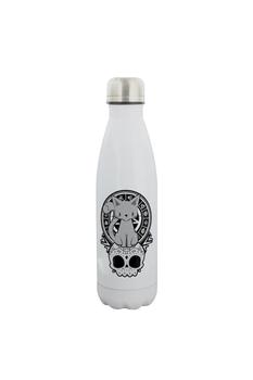 商品Grindstore Kitten Of The Night Water Bottle (White/Black/Gray) (One Size)图片