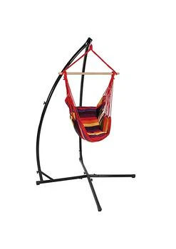 Sunnydaze Decor | Cotton/Polyester Rope Hammock Chair with X-Stand - Sunset,商家Belk,价格¥1337