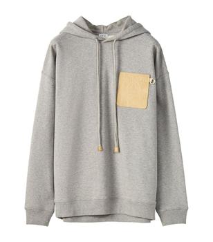 罗意威卫衣, Loewe | Leather-Patch Anagram Hoodie商品图片 
