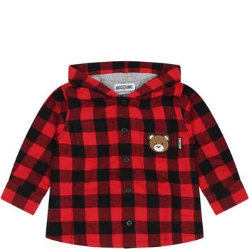 Moschino | Red Shirt For Baby Boy With Teddy Bear And Logo,商家Italist,价格¥1365
