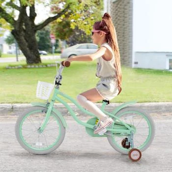 Hivvago | 18 Inch Kids Bike with Adjustable Seat and Bell for Kids 3-8 Years Olds-18 inches,商家Premium Outlets,价格¥1485