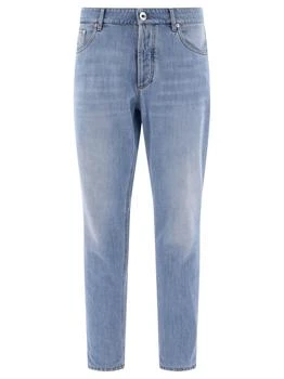 Brunello Cucinelli | Brunello Cucinelli Straight-Leg Slim-Cut Jeans,商家Cettire,价格¥3172