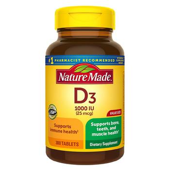 Nature Made | Vitamin D3 1000 IU (25 mcg) Tablets商品图片,满二免一, 满$40享8.5折, 满折, 满免