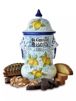 Di Camillo | Il Vaso Limone E Leone Ceramic Jar & Biscottis,商家Saks Fifth Avenue,价格¥1390