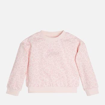 商品Guess Girls' Leopard-Print Cotton-Jersey Sweatshirt图片