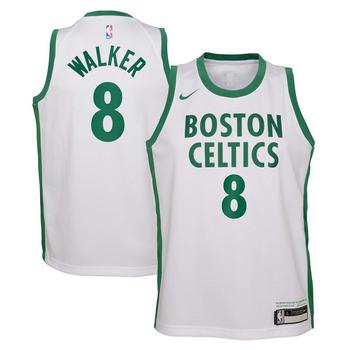 boston推荐, NIKE | Big Boys Kemba Walker White Boston Celtics 2020/21 Swingman Jersey - City Edition商品图片 
